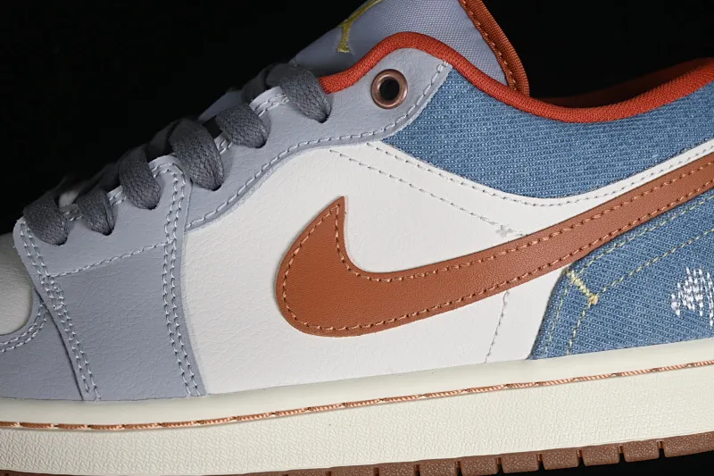 All categories Air Jordan Jordan series basketball shoes Air Jordan 1 Low G version pure original Air Jordan 1 Low "Multi-Color" AJ1 Joe 1 blue denim low-top cultural casual sneakers FZ5045-091